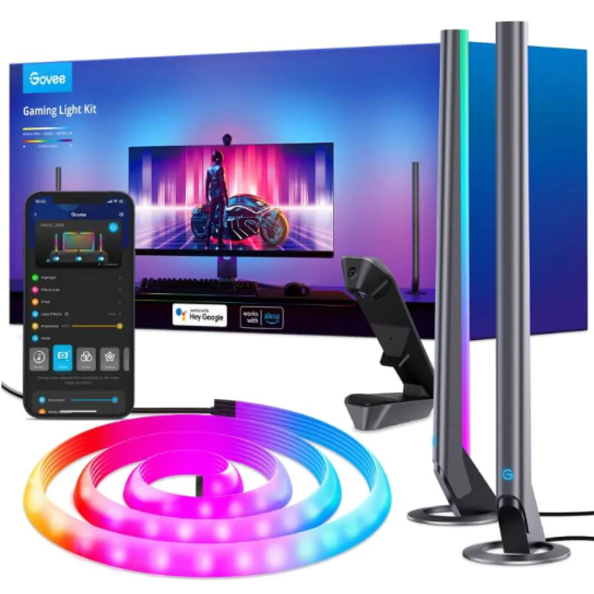 Govee DreamView G1 Pro 遊戲燈 (適合PC 24-29吋電腦螢幕) (B604A211-OF-UK)